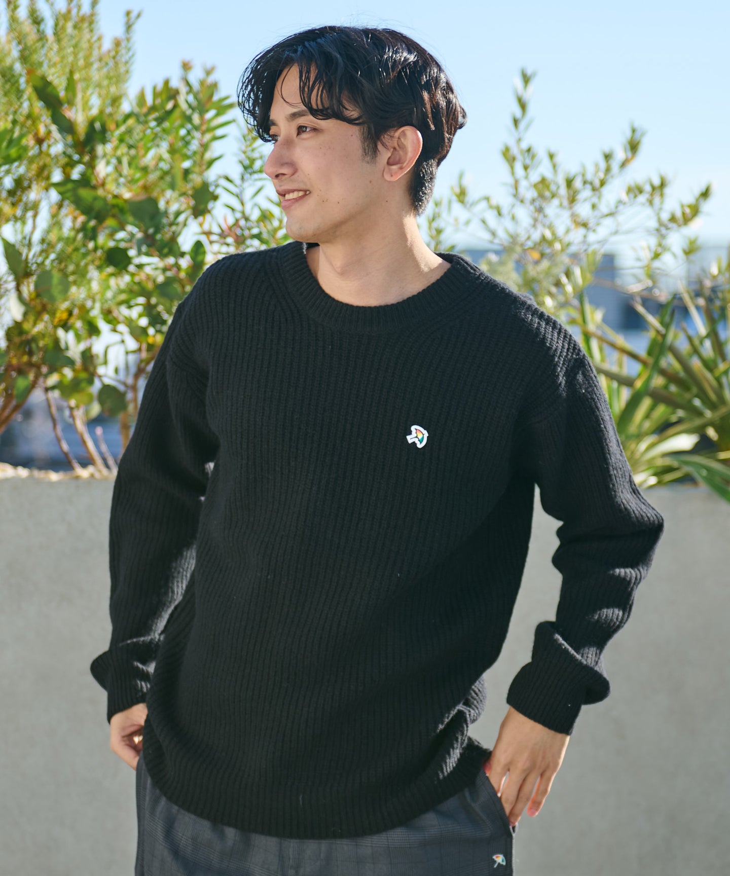 Arnold Palmer シェア 畔編みウールニットセーター